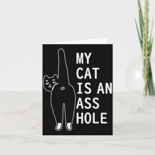 Cartão Meu Gato É Um Felino Divertido De Estimação De Hal