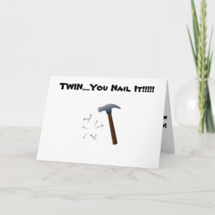 CARTÃO MEU GÊMEO "UNHAS" TODOS OS DIAS (ANIVERSÁRIO)