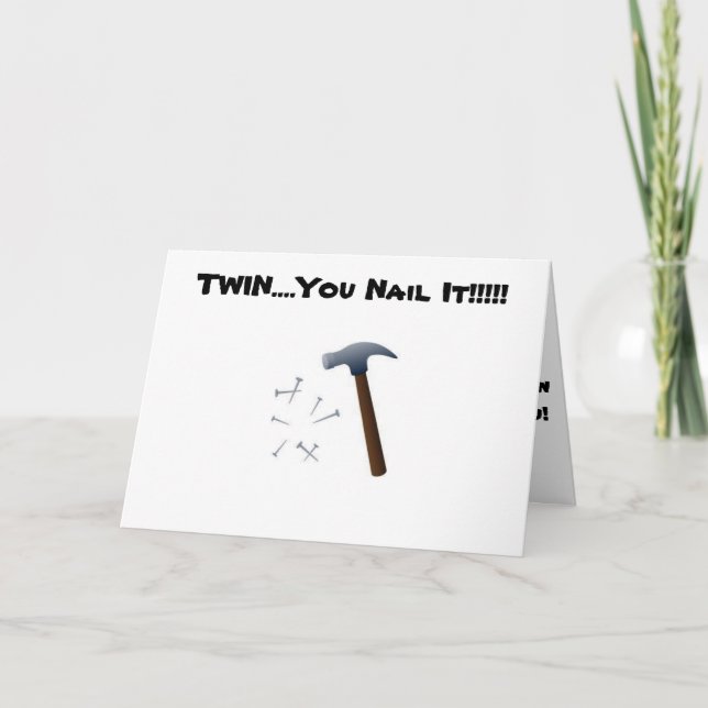 CARTÃO MEU GÊMEO "UNHAS" TODOS OS DIAS (ANIVERSÁRIO) (Frente)