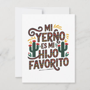 Cartão Meu genro é filho favorito