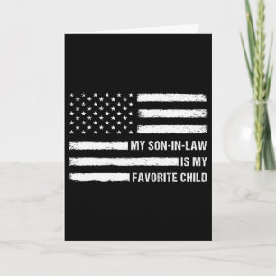 Cartão Meu Genro É Meu Filho Favorito Bandeira Americana