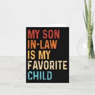 Cartão Meu Genro É Meu Filho Favorito Mães Pais