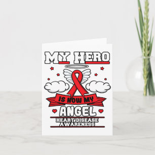 Cartão Meu Herói É Minha Doença Cardíaca Angel Cardiovasr