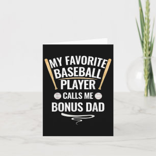 Cartão Meu Jogador De Baseball Favorito Me Chama De Pai D
