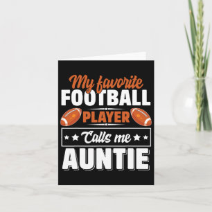 Cartão Meu jogador de futebol favorito me chama de tia mã