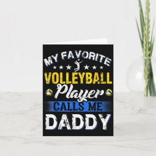 Cartão Meu jogador de vôlei favorito me chama de papai