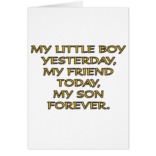 CARTÃO MEU LITTLE BOY (Frente)