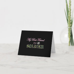 Cartão Meu Melhor Amigo é Soldado - Esposa Militar