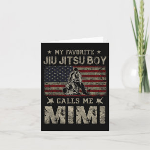 Cartão Meu Menino Favorito de Jiu Jitsu Me Chama de Mimi 