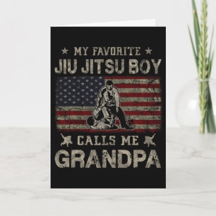 Cartão Meu Menino Favorito de Jiu Jitsu Me Chama de Vô Pa
