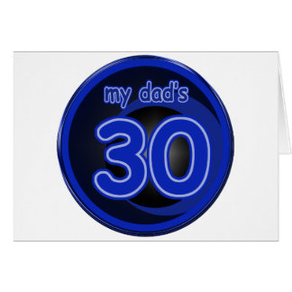 Cartão Meu pai é 30