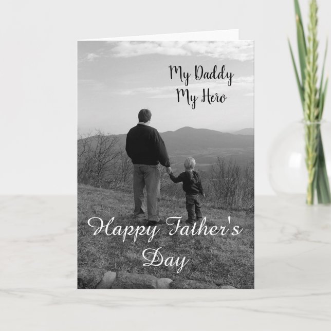 Cartão Meu Pai Meu Herói (Frente)