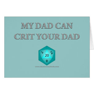 Cartão Meu pai pode Crit seu pai