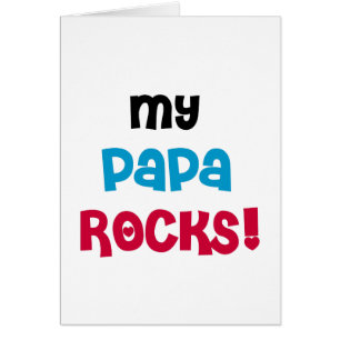Cartão Meu Papa Rocks Camisetas e presentes