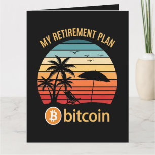 Cartão Meu Plano de Aposentadoria Bitcoin Praia Pôr do So