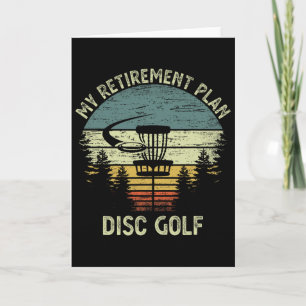 Cartão Meu Plano de Aposentadoria Divertido Disc Golf Sên