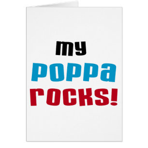 Cartão Meu Poppa Rocks Camisetas e presentes