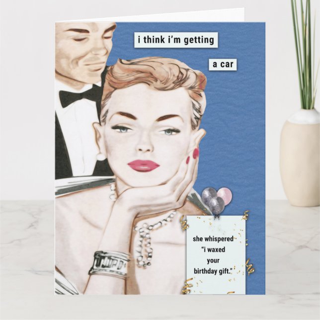 Cartão Meu presente de aniversário (Frente)