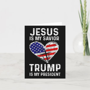 Cartão Meu Salvador Trump É Meu Presidente 2