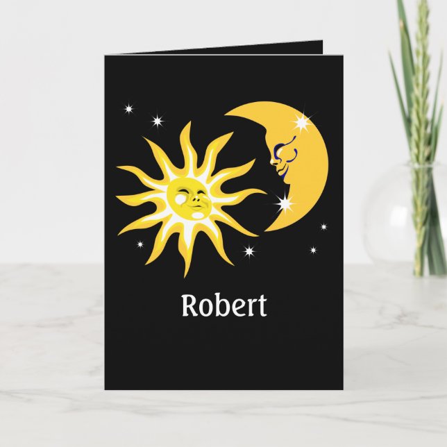 Cartão Meu Sol, Minha Lua e Todos os Meus Namorados de Es (Frente)