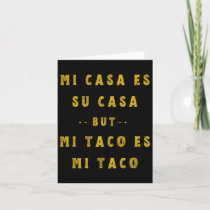 Cartão Meu Taco É Meu Taco Cinco De Mayo Comida Mexicana 