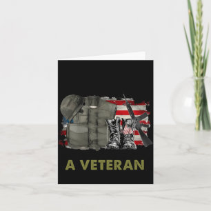 Cartão Meu Tempo Na Uniforme Acabou, Mas Ser Um Veterano