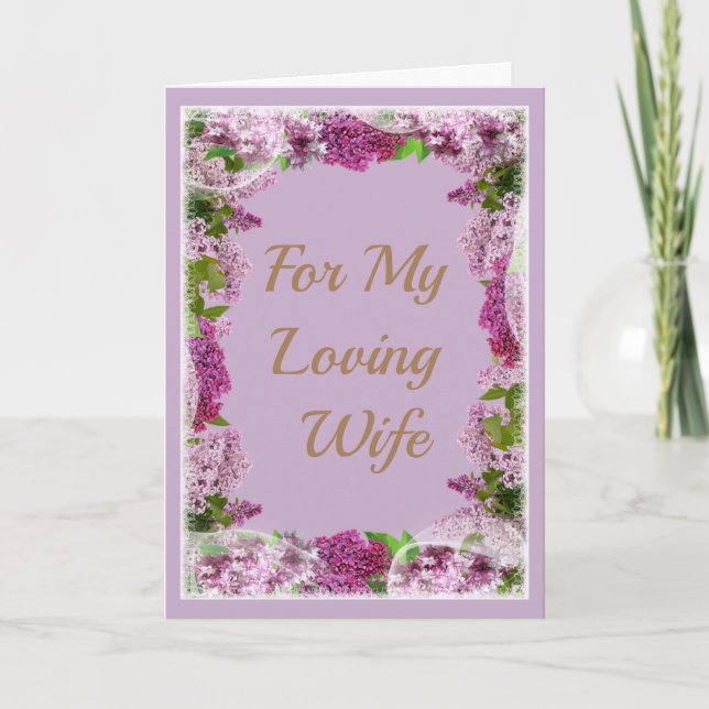 Cartão "Meu único" poema de amor para a esposa (Frente)