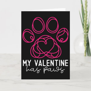 Cartão Meu Valentim Tem Patas - Valentim Divertido Para A