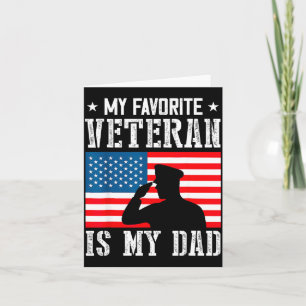 Cartão Meu Veterano Favorito É Meu Pai Dia dos Veteranos
