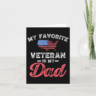 Cartão Meu Veterano Favorito É Meu Veteranos Militares Pa