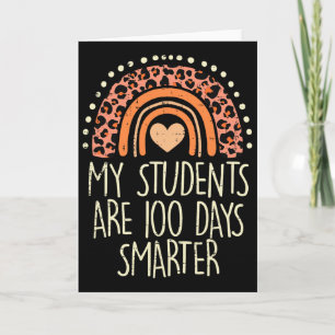 Cartão Meus Alunos São 100 Dias Mais Inteligentes 100º Di