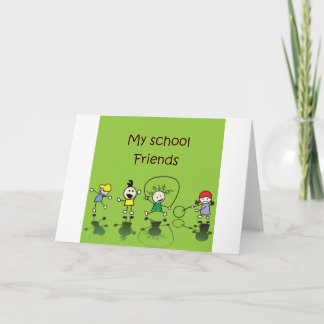 Cartão Meus Amigos na Escola