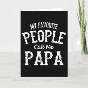 Cartão Meus Favoritos Me Chamam de Papai Amor Familiar Pa