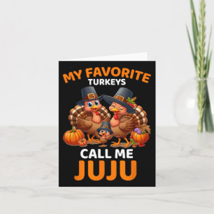Cartão Meus Perus Favoritos Me Chamam de Juju 