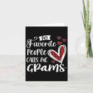 Cartão Meus Pessoas Favoritas Me Chamam de Grama Engraçad