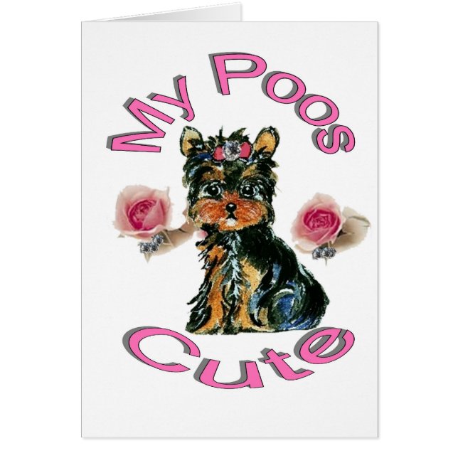 Cartão Meus Poos Cute (Frente)