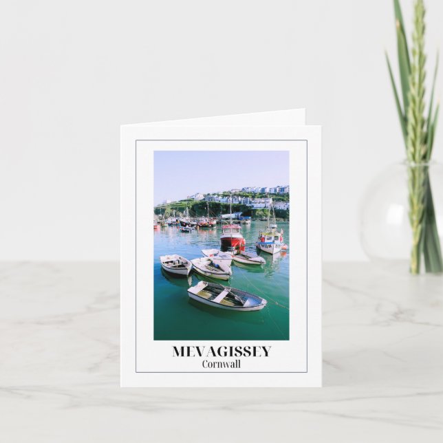 Cartão Mevagissey, Cornwall (Frente)