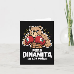 Cartão Mexicano Boxing For Boys Mexico Pura Dinamita En L