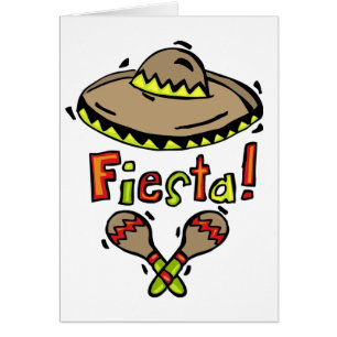 Cartão mexicano da festa