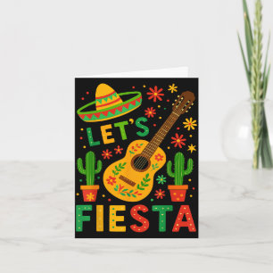 Cartão mexicano deixa guitarra fiesta cinco de maio