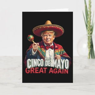Cartão Mexicano Faça Cinco De Maio Grande Novamente Engra
