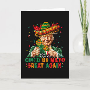 Cartão Mexicano Faça O Cinco De Mayo Grande Novamente Eng