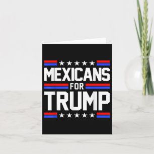 Cartão Mexicanos Por Trump 2024 México Bandeira Da Amizad