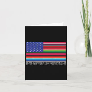 Cartão México Americano Bandeira Serape Cinco De Mayo Par