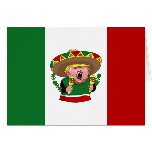 Cartão méxico Donald Trump (Frente Horizontal)