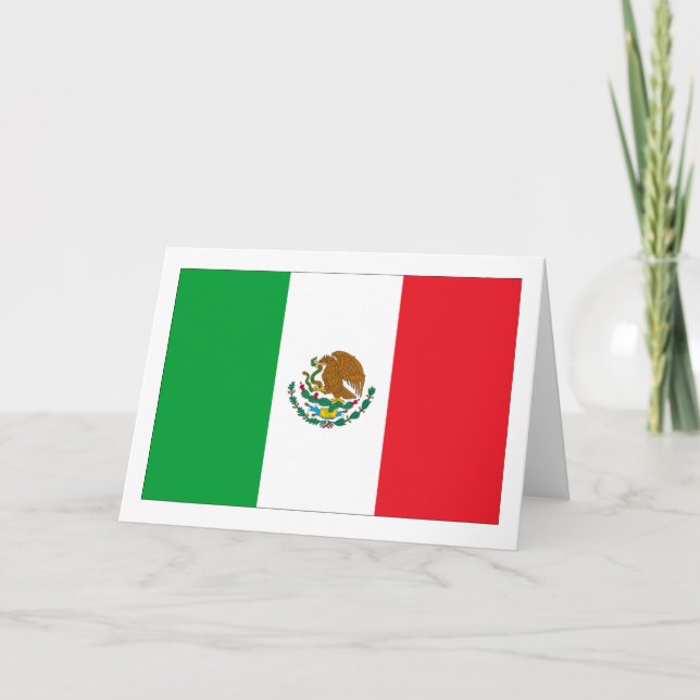Cartão Mexico Flag (Frente)