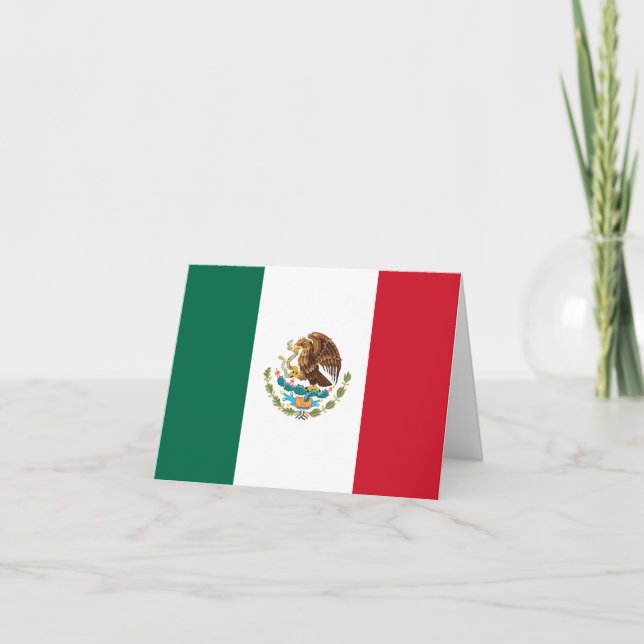 Cartão Mexico (Mexican) Flag (Frente)