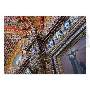 Cartão México, Querétaro. Detalhe no interior da ornament