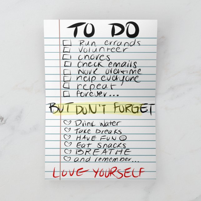 Cartão MHM - Autoamor (Interior)