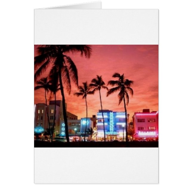 Cartão Miami Beach, Florida (Frente)